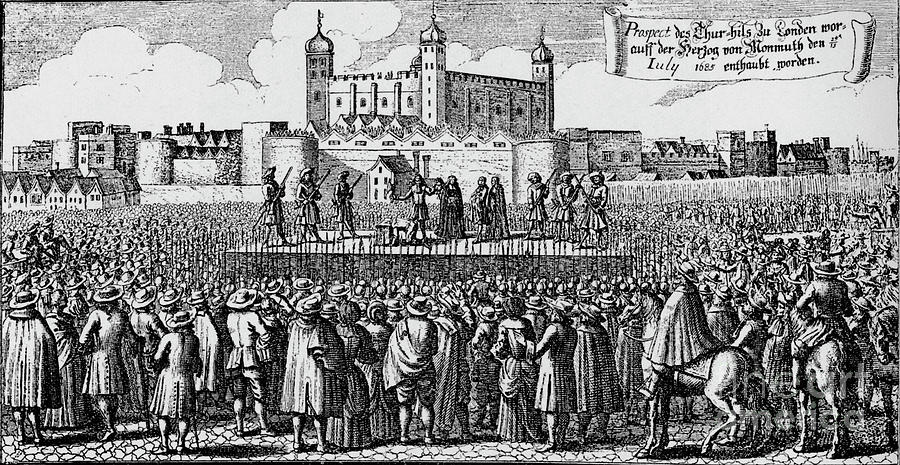 The Execution Of The Duke Of Monmouth Drawing by Print Collector