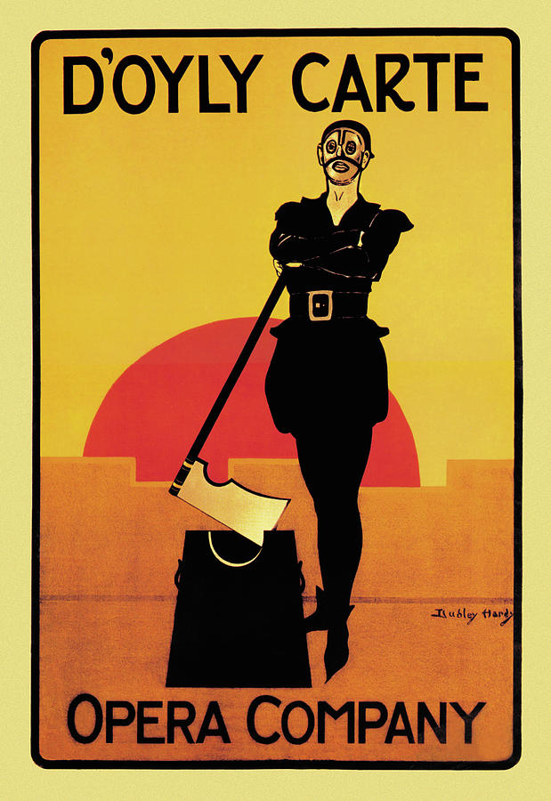 The Executioner: DOyly Carte Opera Company Painting by Dudley Hardy