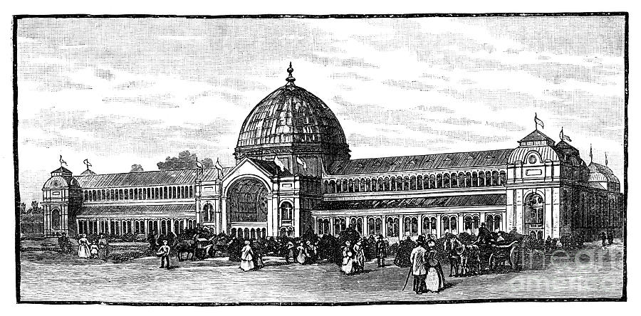 The Exhibition Building Of 1862 Drawing by Print Collector