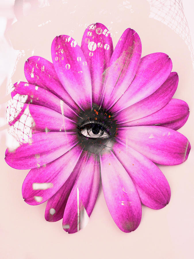 The eye and the flower Digital Art by Gabi Hampe