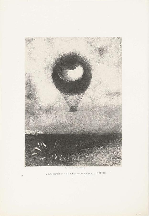 The Eye, Like A Strange Balloon Moves Towards Infinity, 1882 Painting