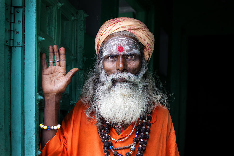 Portrait Photograph - The Face Of Varanasi by S. Amer