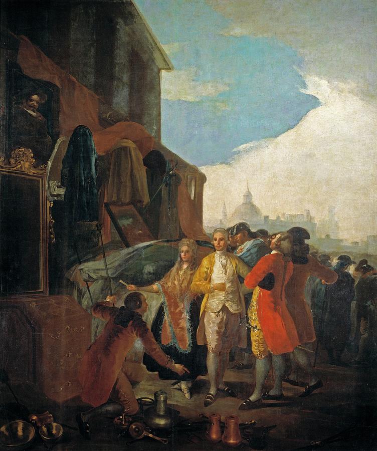 The Fair in Madrid, 1779, Spanish School, Oil on canvas, 258 cm... Painting by Francisco de Goya -1746-1828-