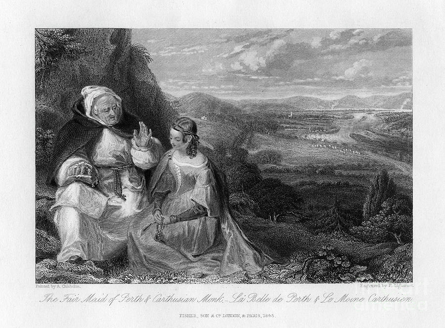 The Fair Maid Of Perth And Carthusian Drawing by Print Collector