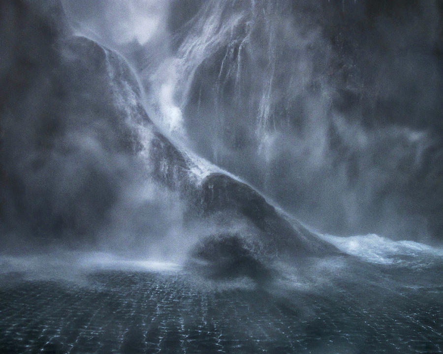 Milford Sound Photograph - The Fall by Elisabeth Liljenberg