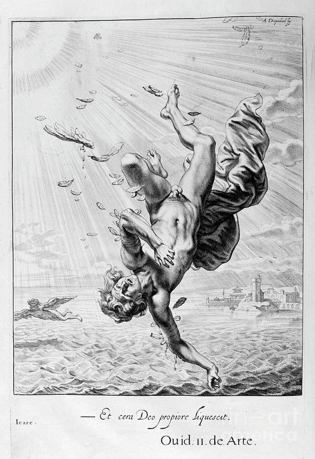 Icarus Falling Drawing