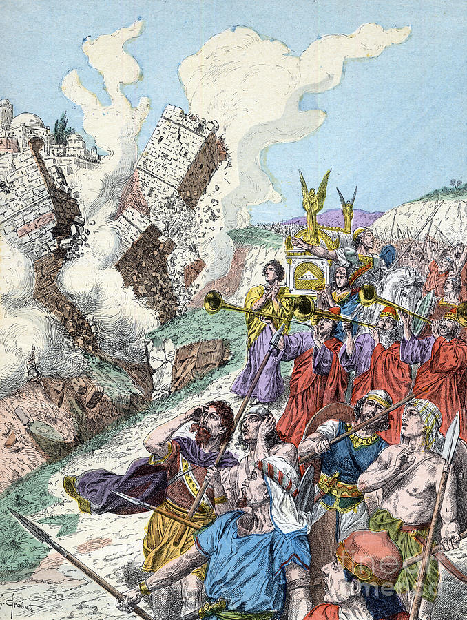 Wall Drawing - The Fall Of Jericho by Henri Grobet