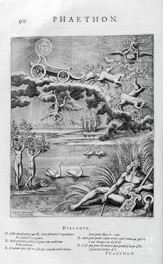 The Fall Of Phaeton, 1615. Artist Drawing by Print Collector