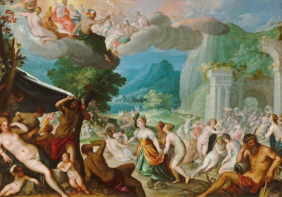 The Fall of Phaeton Painting by Hans Rottenhammer