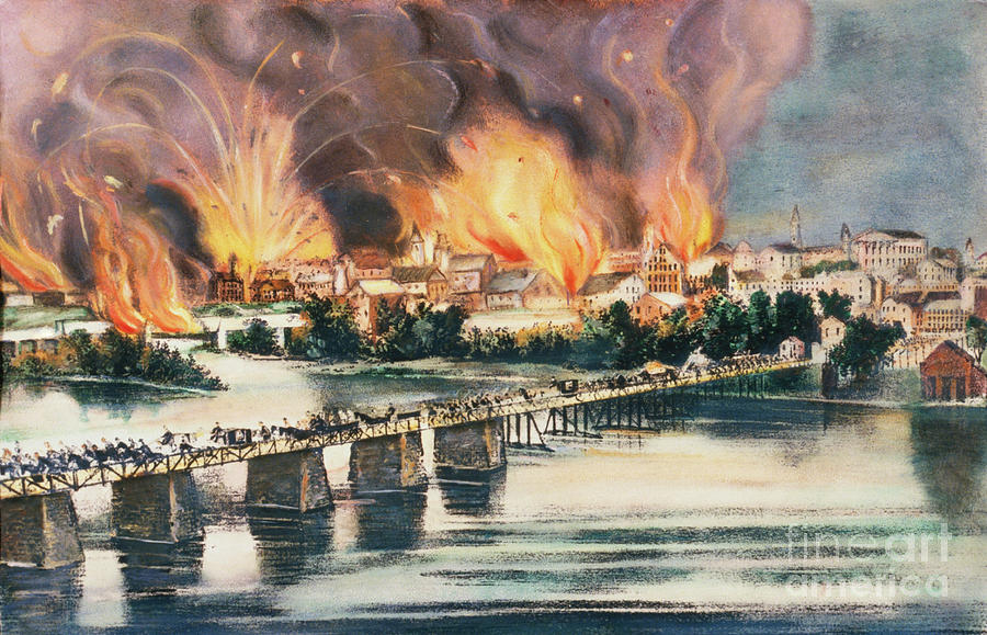 The Fall Of Richmond By Currier And Ives Photograph by Bettmann