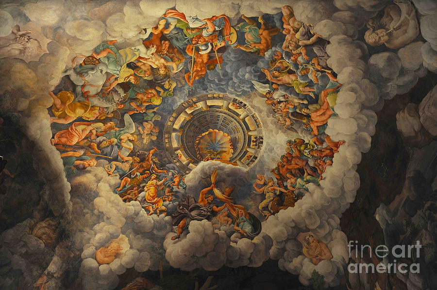 The Fall Of The Giants Sala Dei Drawing by Heritage Images