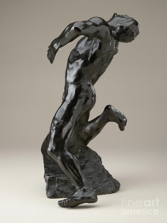 Auguste Rodin Sculpture - The Falling Man, Modeled 1882 By Rodin by Auguste Rodin