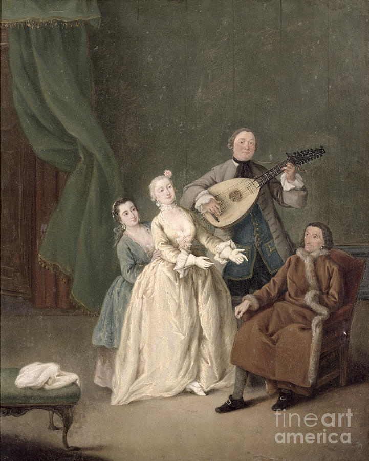 The Family Concert, C.1750 Painting by Pietro Longhi - Fine Art America