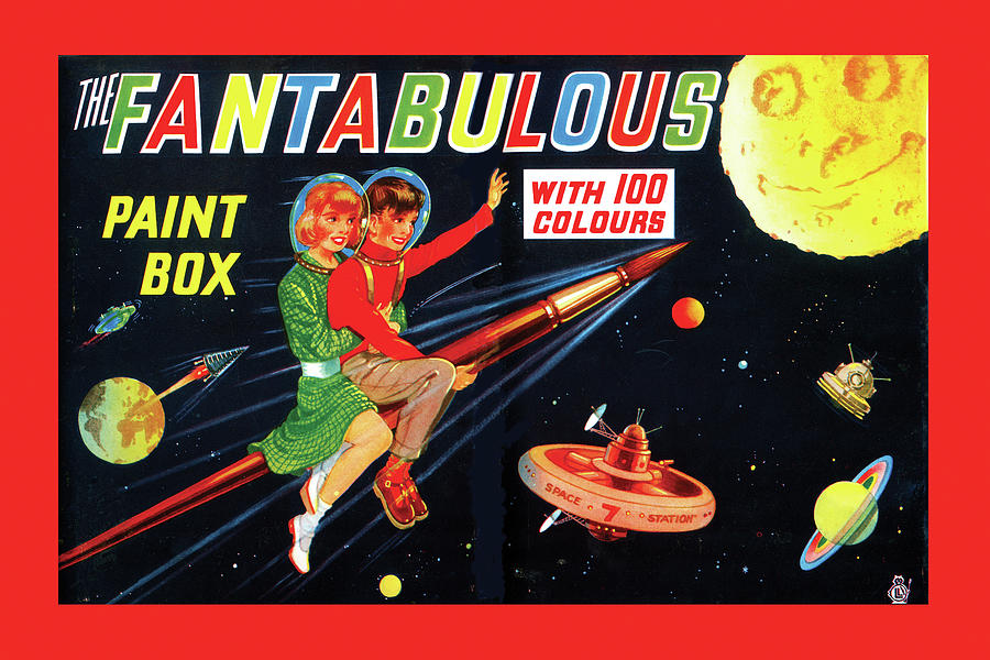 The Fantabulous Pain Box: Space Station 7 Painting by Unknown