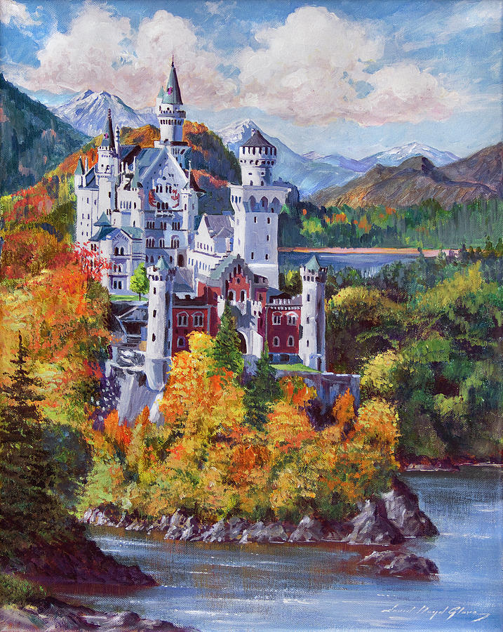 The Fantasy Castle Painting by David Lloyd Glover