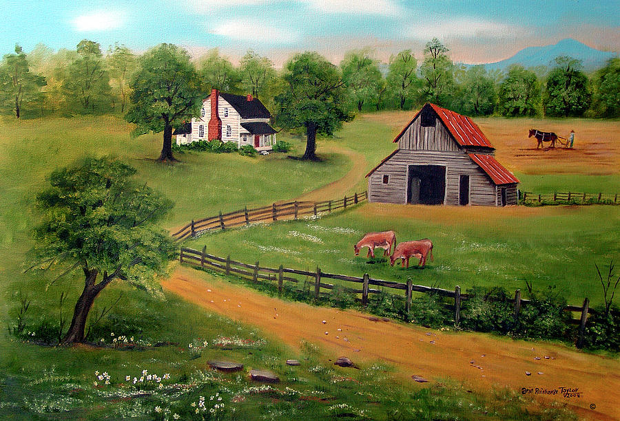 Farm Painting - The Farm by Arie Reinhardt Taylor