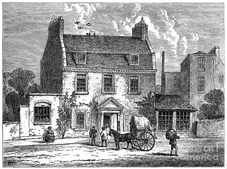 The Farthing Pie House, London, 1820 Drawing by Print Collector