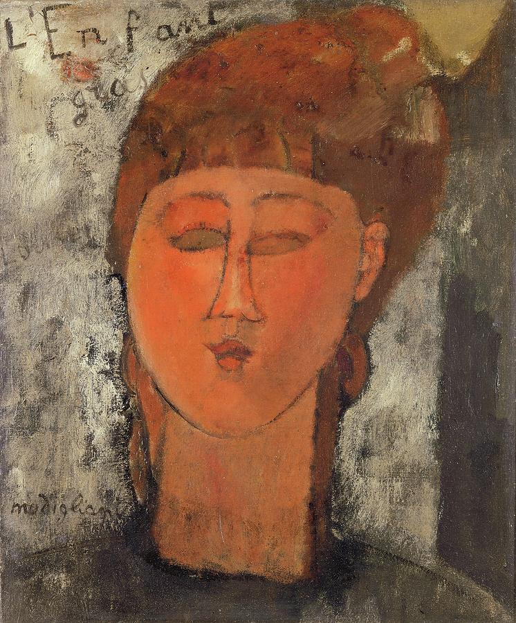 The fat child -Lenfant gras-,1915 Canvas,46 x 38 cm. Painting by Amedeo Modigliani -1884-1920-