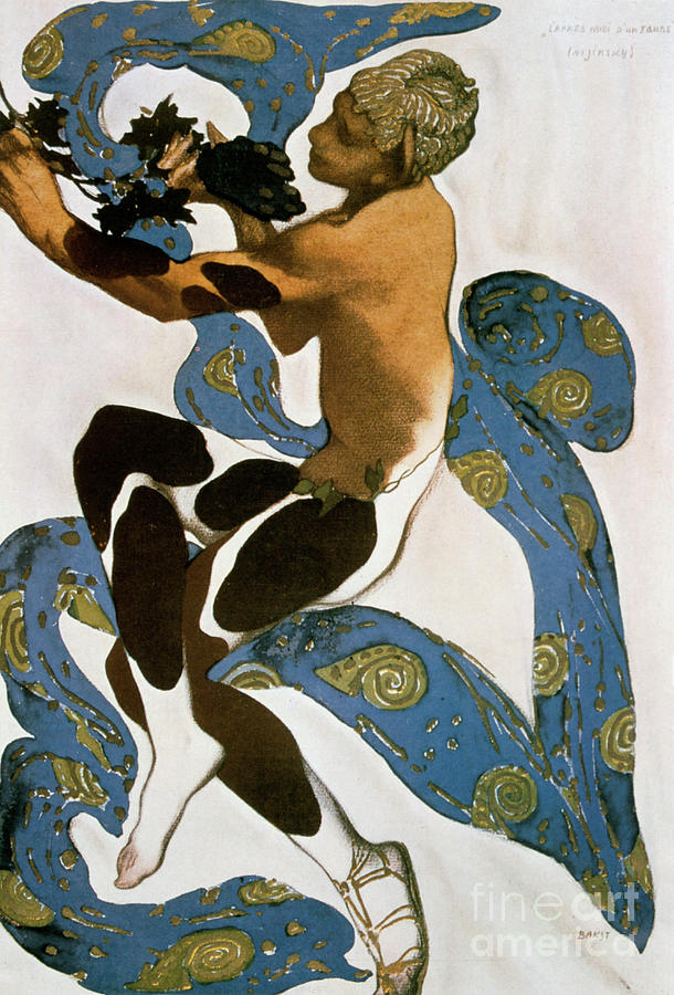 The Faun Nijinsky, Costume Design Drawing by Print Collector