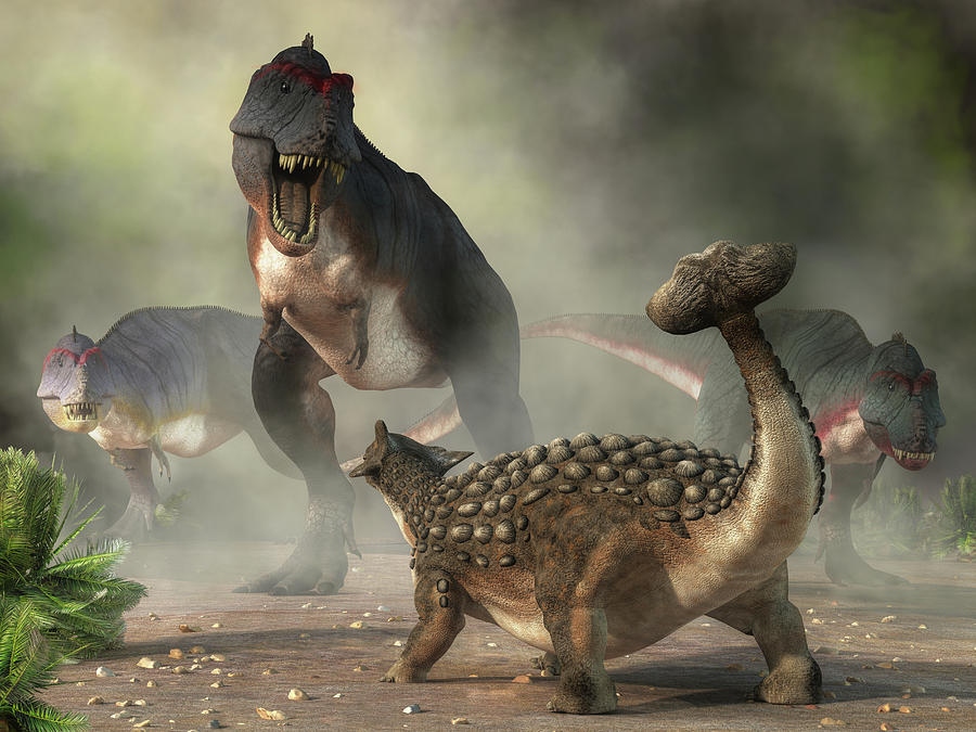 The Fearless Ankylosaurus Digital Art by Daniel Eskridge