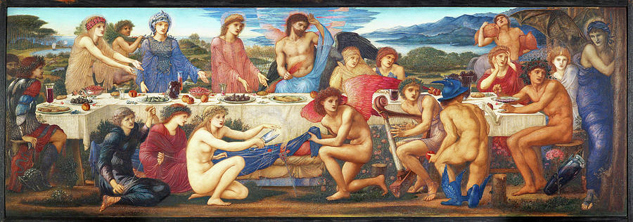 Edward Burne Jones Painting - The Feast of Peleus - Digital Remastered Edition by Edward Burne-Jones