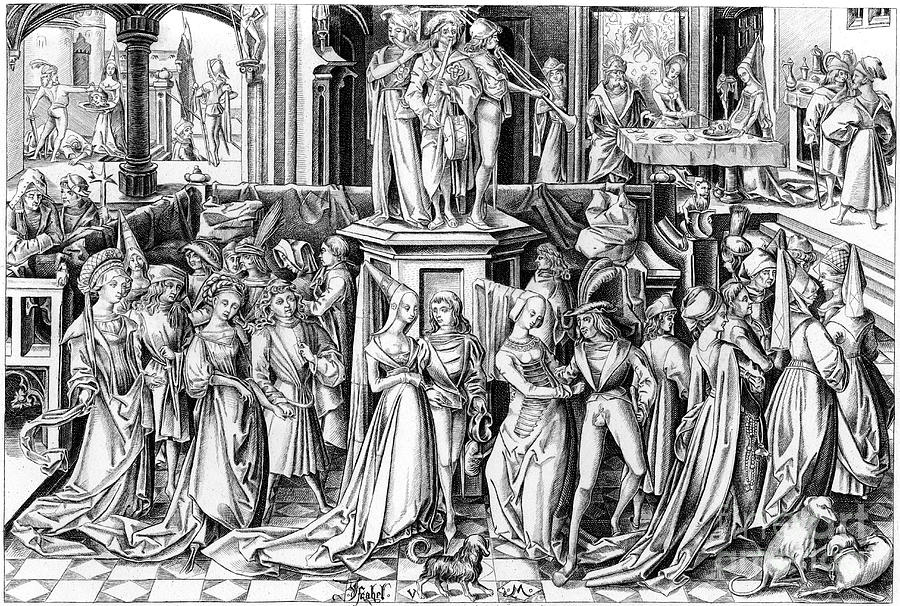 The Feast Of Salomé, C1490s Drawing by Print Collector