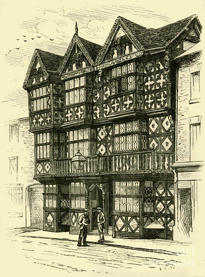 The Feathers Hotel Drawing by Print Collector