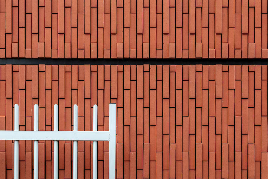 Brick Photograph - The Fence by Theo Luycx
