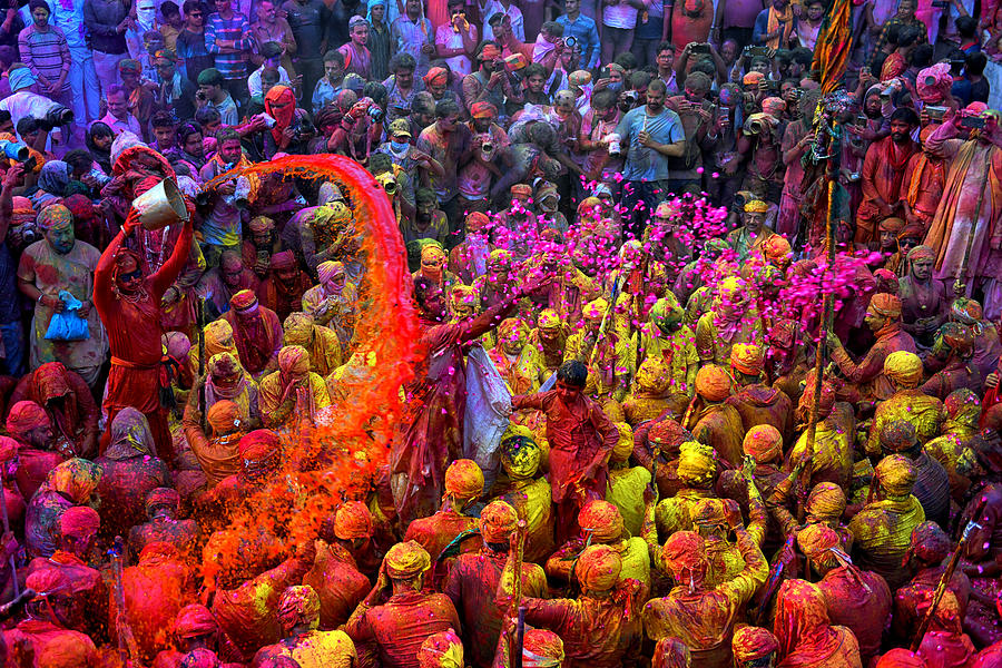 The Festive Mood Of Holi Photograph by Avishek Das Fine Art America