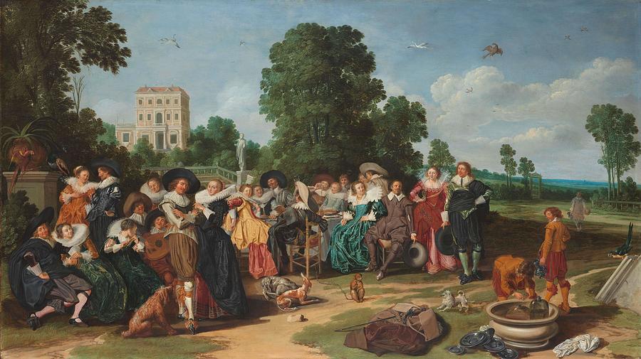 The Fete champetre. Painting by Dirck Hals