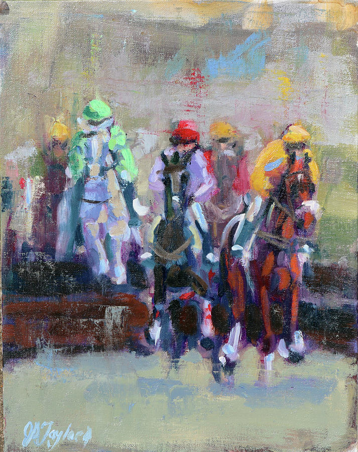 Impressionist Painting - The Final Jump by Jennifer Stottle Taylor Impressionist Painting - The Final Jump by Jennifer Stottle Taylor