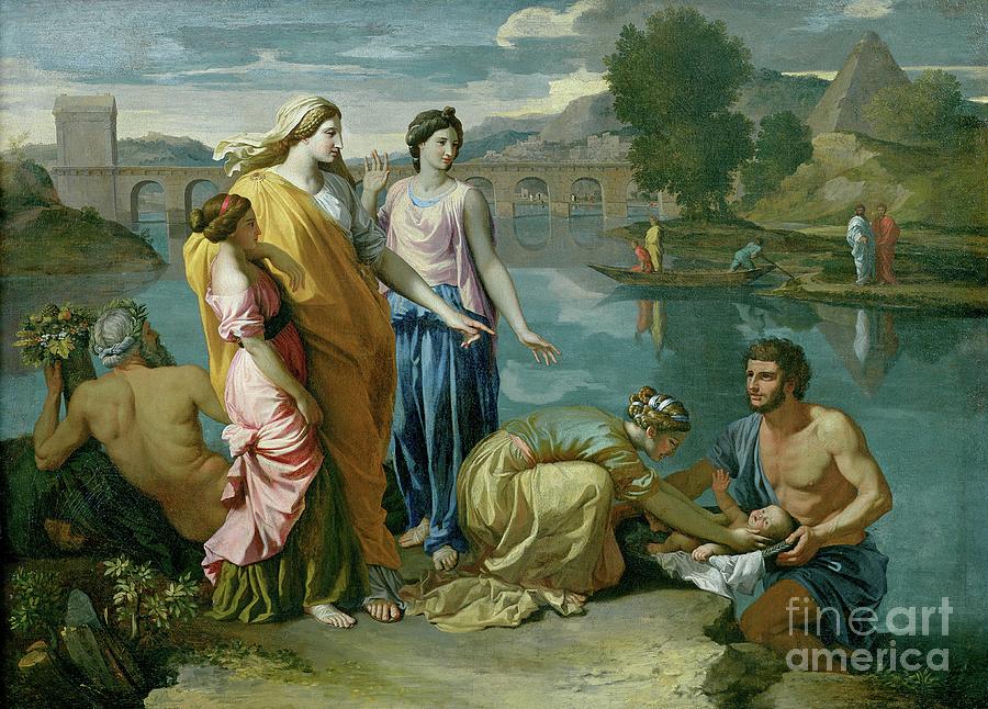 The Finding Of Moses, 1638 Painting by Nicolas Poussin - Fine Art America