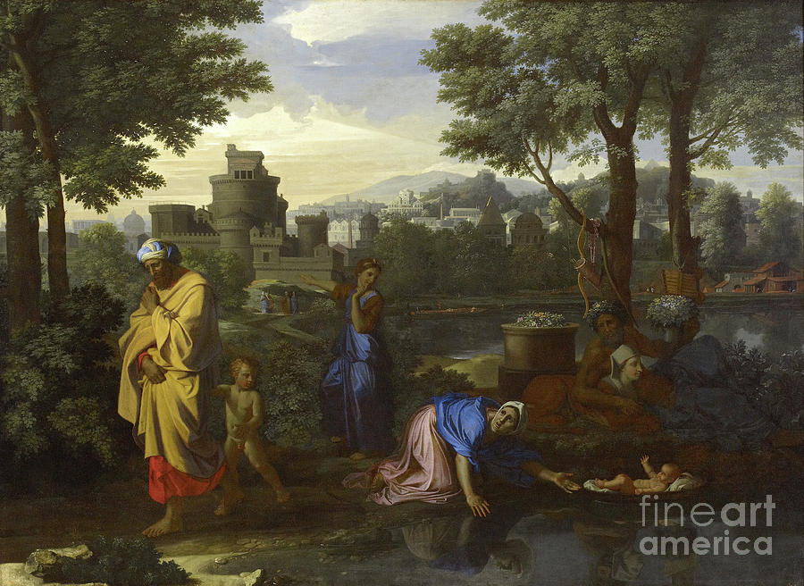 The Finding Of Moses, 17th Century Painting by Nicolas Poussin