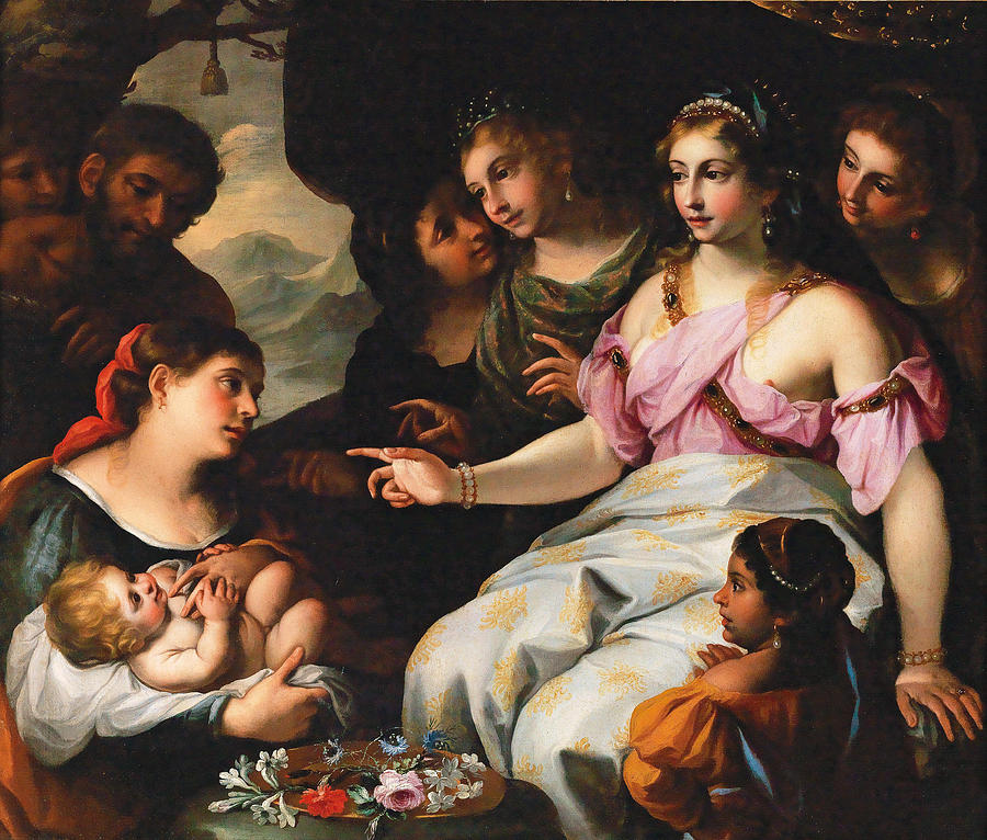 The Finding of Moses Painting by Elisabetta Sirani
