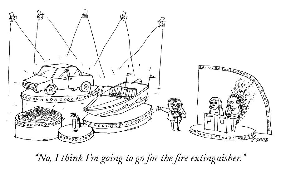 The Fire Extinguisher Drawing by Edward Steed