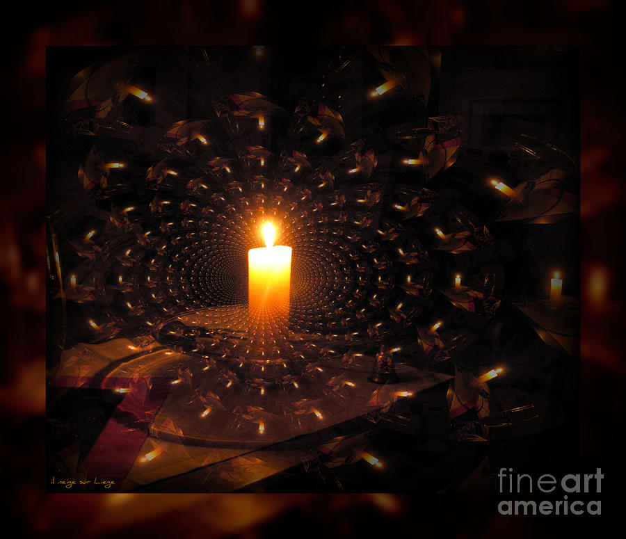 The first candle of Advent Photograph by Mariana Costa Weldon