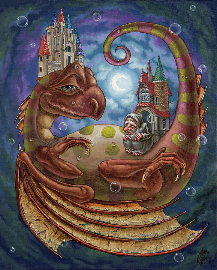 The First Dream of a Celestial Dragon Painting by Victor Molev