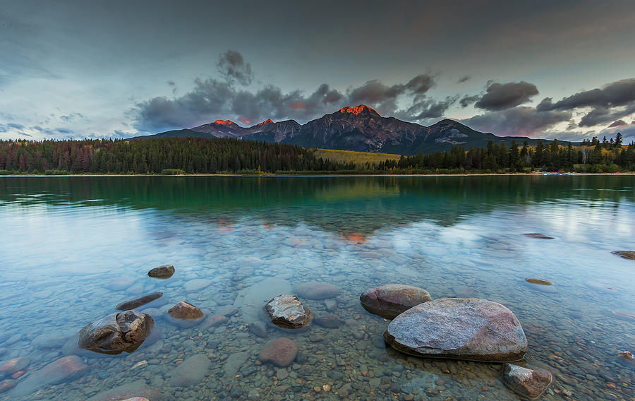 Banff National Park Photograph - The First Light by David Hua