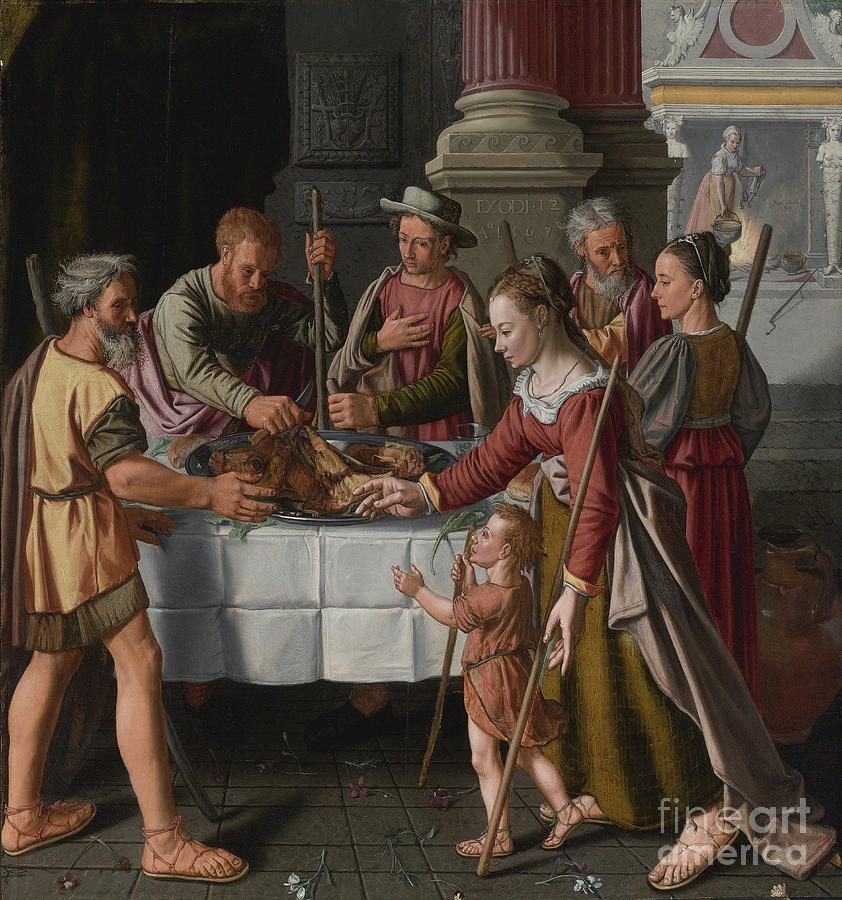 The First Passover Feast Drawing by Heritage Images
