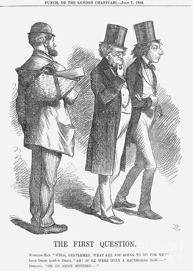 The First Question, 1866. Artist John Drawing by Print Collector