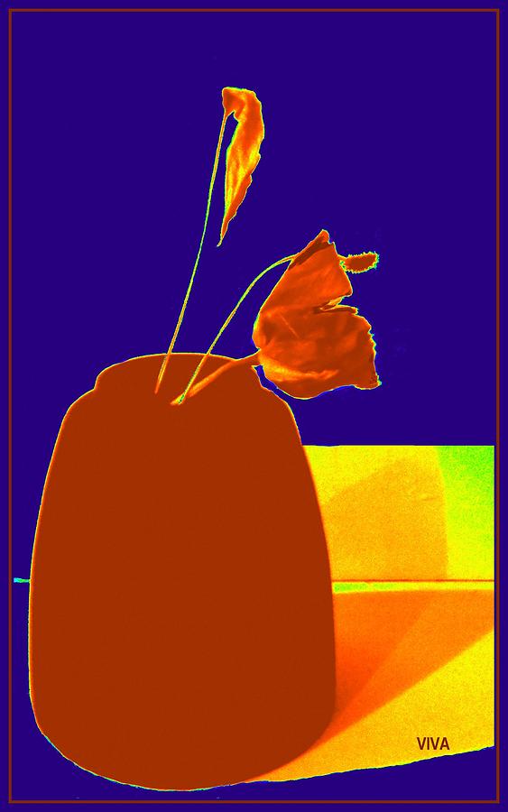 The First Rose - Pop Art Photograph by VIVA Anderson