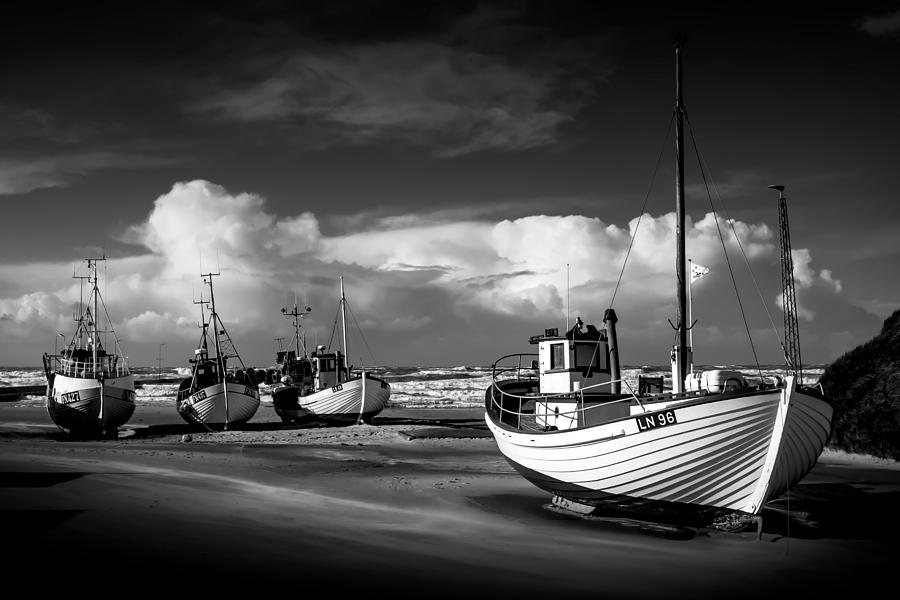 The Fishing Boats On The Beach Photograph by Viggo Strand Kristiansen ...