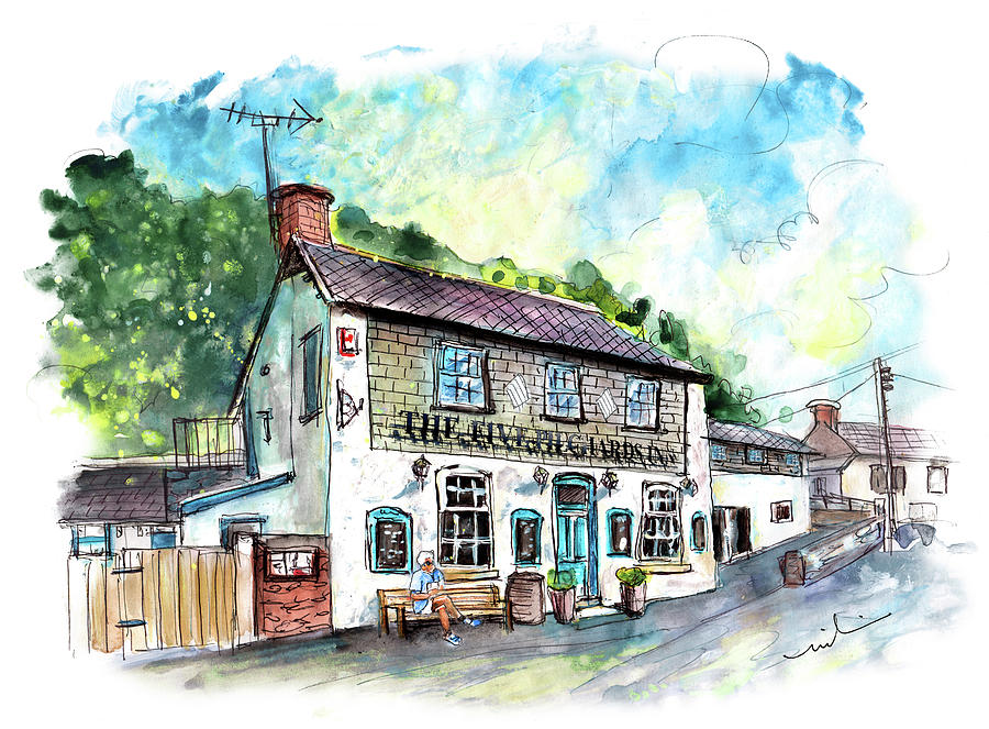 The Five Pilchards Inn In Porthallow Painting by Miki De Goodaboom