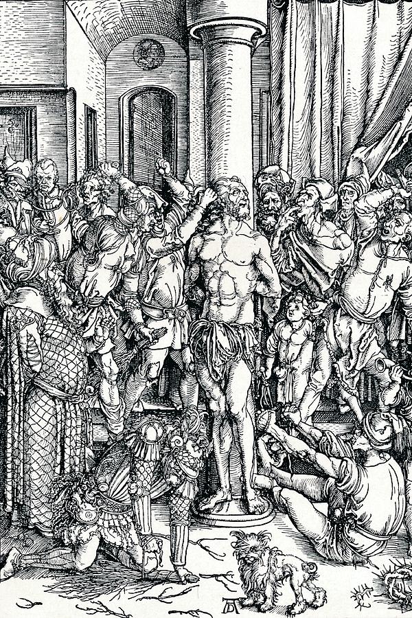 The Flagellation Of Christ, 1498 1906 Drawing by Print Collector