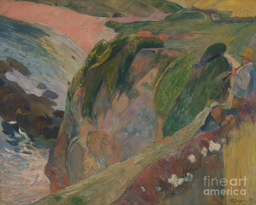 The Flageolet Player On The Cliff Drawing by Heritage Images