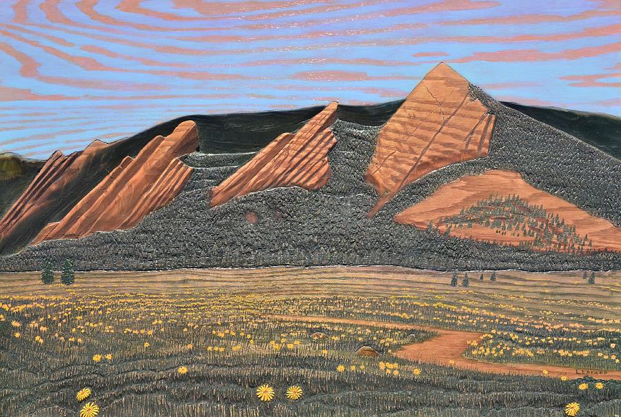 The Flatirons  Painting by Nathan Ledyard