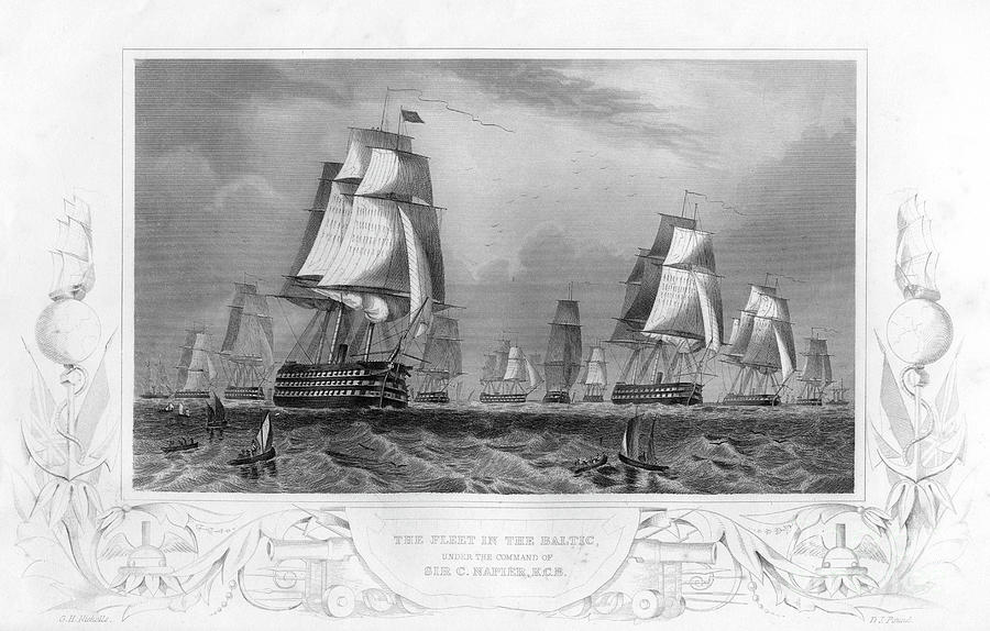 The Fleet In The Baltic Drawing by Print Collector
