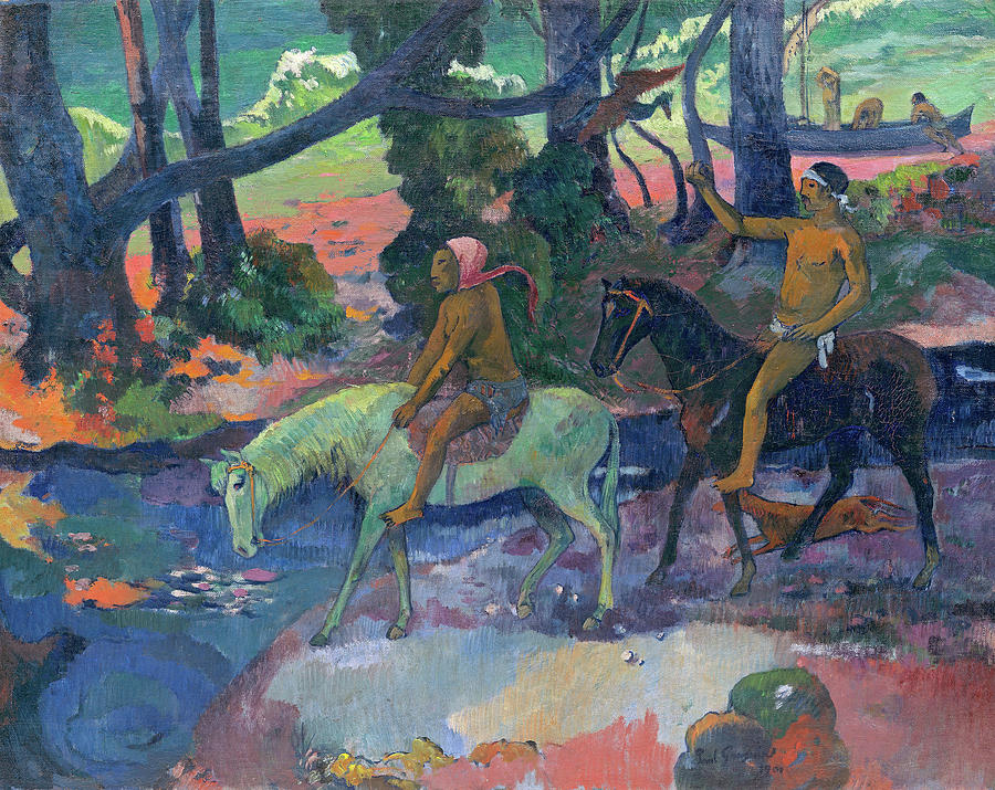 Paul Gauguin Painting - The Flight, 1901 by Paul Gauguin Paul Gauguin Painting - The Flight, 1901 by Paul Gauguin