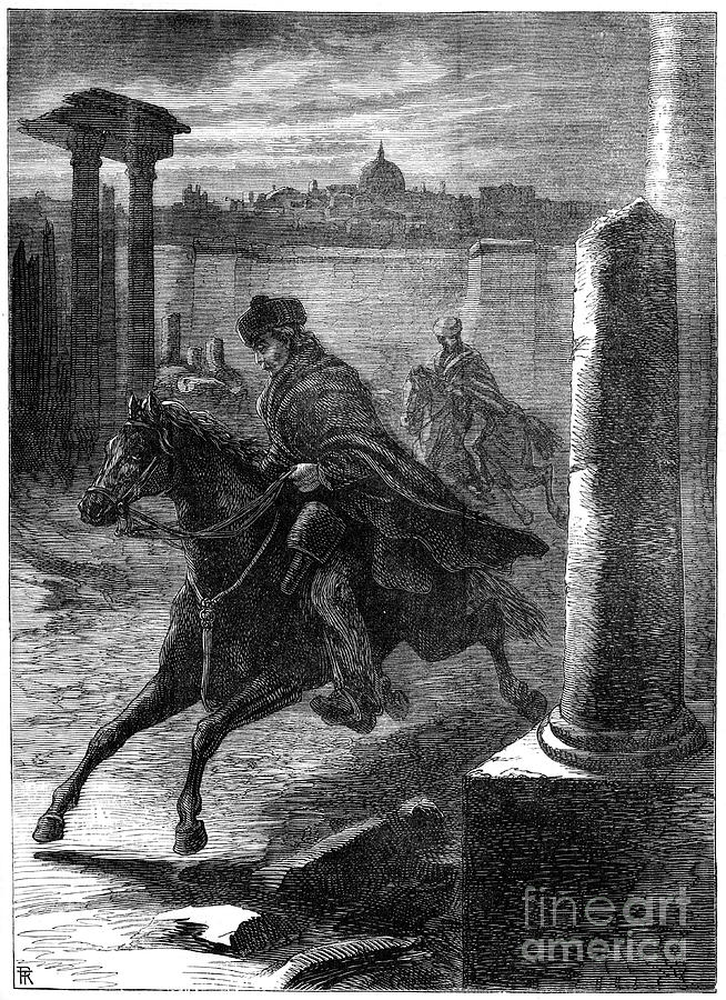 The Flight Of Prince Charles From Rome Drawing by Print Collector