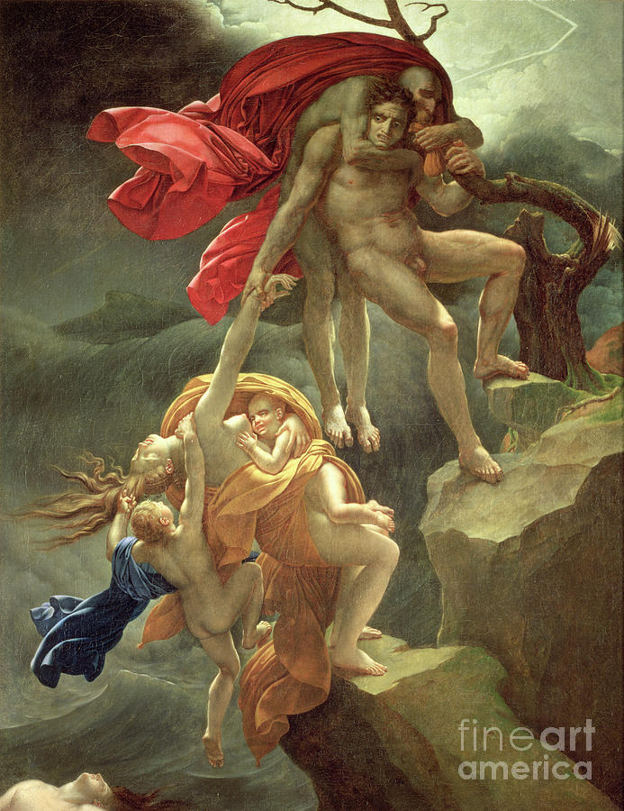 The Flood, C.1806 Painting by Anne Louis Girodet De Roucy-trioson